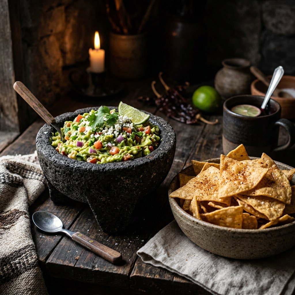 Totopos con Guacamole